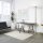LED Floor Lamp Lara Up & Down 80W silver RAL9006 UGR<17 flicker-free dimmable