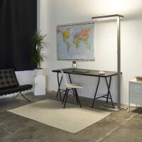LED Stehleuchte Lara Up & Down 80W silber RAL9006 UGR<17 flicker-free dimmbar + Bewegungssensor + Tageslichtsensor