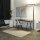 LED Stehleuchte Lara Up & Down 80W silber RAL9006 UGR<17 flicker-free dimmbar + Bewegungssensor + Tageslichtsensor