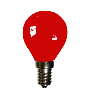 LED Filament Tropfen 2W E14 rot