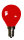 LED Filament Tropfen 2W E14 rot