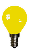LED Filament Drop Shape 2W E14 Yellow