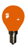 LED Filament Drop Shape 2W E14 Orange