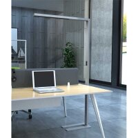 LED Floor Lamp Linus Up & Down 80W silver UGR<6 flicker-free CCT 3000K - 5700K + Sensor + dimmable