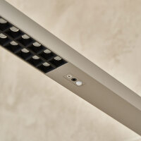 LED Floor Lamp Linus Up & Down 80W silver UGR<6 flicker-free CCT 3000K - 5700K + Sensor + dimmable