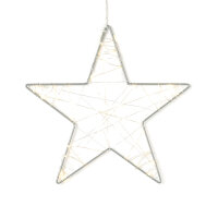LED Christmas Star Window Decoration S2 Warm White for 3...