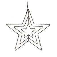 LED Christmas Star Window Decoration S1 Warm White for 3...