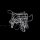 LED Reindeer with Sleigh 9W 528lm 12m Light Tube Warm White 2700K IP44 Version 2 Foldable