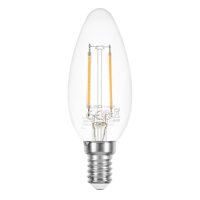 LED Filament Candle 2W = 25W 250lm E14 Clear Warm White...