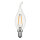 LED Filament Windstoß Kerze 2W 220lm E14 klar warmweiß 2700K