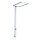 LED Desk Lamp Mounting Lamp Luka Up & Down 80W silver UGR<18 Neutral White 4000K Sensor + Touch Dimmable