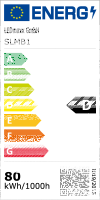 LED Stehleuchte Luka Up & Down 80W schwarz UGR<18 Neutralweiß 4000K Bewegungs- & Tageslichtsensor Touch dimmbar