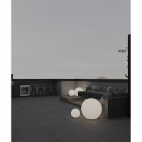 Außenleuchte Lichtkugel Ø90cm max. 60W E27 Weiß IP54