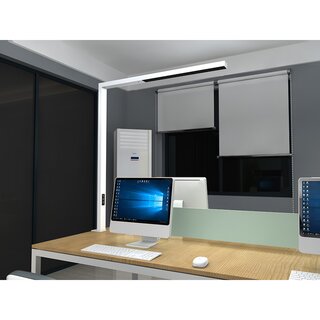 LED Tischleuchte Anbauleuchte Linus Up & Down 80W wei UGR<6 Neutralwei 4000K Sensor + Touch dimmbar