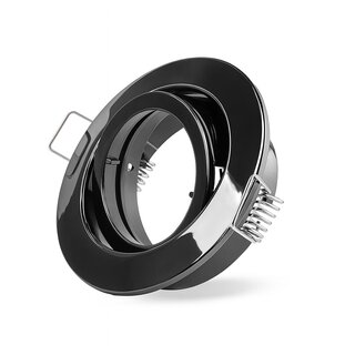Einbaustrahler schwarz glänzend schwenkbar 68mm...