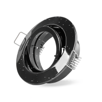 Einbaustrahler schwarz glänzend schwenkbar 68mm...
