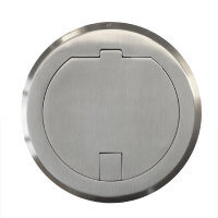 Recessed Floor Socket 1 Power Outlet Stainless Steel for...