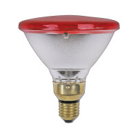 Glühbirne Infrarot Reflektor PAR38 175W E27 Rot...