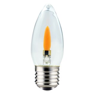 LED Filament Flame Candle 1W E27 Clear