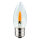 LED Filament Feuer Kerze 1W E27 klar